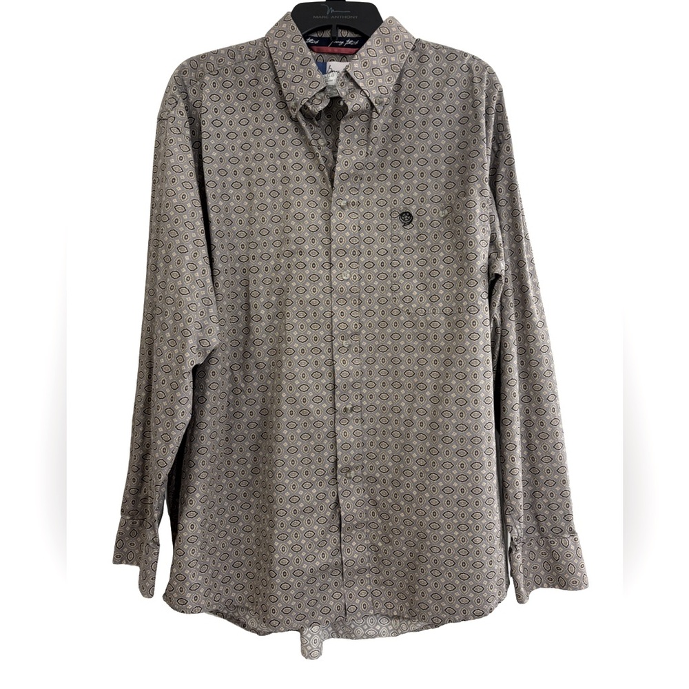 Men’s long sleeve button front shirt by George Strait- Cowboy Cut Collection